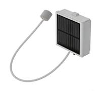 HEIBTENY Pompe aérateur à charge solaire avec port de type C, pompe à oxygène 370° pour la pêche, construction ABS ultra silencieuse, tube d'air de 0,5 m inclus (1200 mAh)