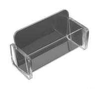 HEIBTENY Porte-cartes de visite en acrylique transparent avec design ouvert incliné de grande capacité pour cartes de nom et petites notes 103 x 45 x 55 cm (noir)