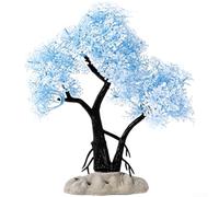 HEIBTENY pour arbre Bonsaï Artificiel pour pe pour Réservoir Poisson Hiver | Design flocon réaliste, scène hivernale, pin vibrant, matériau pour pe pour robuste, taille 20cm idéale(C)