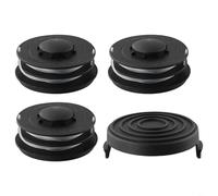HEIBTENY Pour Einhell Lot de bobines de fil pour GC-ET 4530 3405685 avec couvercle de bobine et kit de tête de débroussailleuse Convient pour coupe-bordure électrique pratique