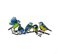 HEIBTENY pour sculpture Murale Fer pour forgé Silhouette Oiseau Branche | Fer pour robuste, design rustique, résistant aux intempéries, pour idéal extérieur, installation rapide(B)