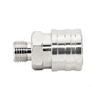 HEIBTENY Raccord rapide en acier inoxydable pour nettoyeur haute pression avec filetage de 6,35 mm et diamètre intérieur de 12 mm, raccord anti-fuite pour machines de nettoyage et systèmes de lavage