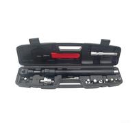 HEIBTENY Rallonge de clé mixte automatique 2 en 1 avec mécanisme à cliquet à couple élevé, têtes de 1/2" et 3/8", avec étui de rangement portable (noir)