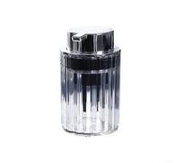 HEIBTENY Rechargeable PET+ABS Anti-Rayures Transparent Rechargeable | pour pompe pour mousse, économie produit, pour idéal shampooing, gel douche, soin visage, compact(silver)