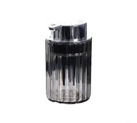 HEIBTENY Rechargeable PET+ABS Anti-Rayures Transparent Rechargeable | pour pompe pour mousse, économie produit, pour idéal shampooing, gel douche, soin visage, compact(grey)