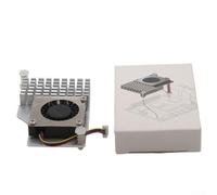 HEIBTENY Refroidisseur actif pour Raspberry Pi 5 avec ventilateur PWM et dissipateur thermique en aluminium, ventilateur turbo 3010 pour une dissipation efficace de la chaleur, tapis thermique inclus