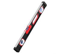 HEIBTENY Règle magnétique pour niveau d'esprit en alliage d'aluminium de précision, avec aimants puissants, corps solide anti-chute, pour décoration de construction, suspension murale, 30 cm à 120 cm