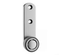 HEIBTENY Roue de support de porte en bois avec poulie latérale montée sur le côté, rouleau directionnel en caoutchouc élastique pour une glisse fluide, protection des sols (1 pièce)