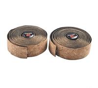 HEIBTENY Ruban adhésif pour guidon de vélo de route, texture en copeaux de bois PU marron clair, antidérapant, absorbant les chocs, poignée pour barre de chute, course sur piste, cyclisme léger