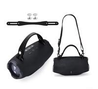 HEIBTENY Sangle de transport pour haut-parleur portable JBL pour Xtreme série 5/4/3/2, compatible Bluetooth, poignées amovibles en silicone, accessoires de rechange antidérapants (noir)