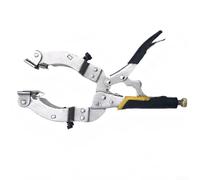 HEIBTENY Serre-joint en C de verrouillage de 27,9 cm avec 4 tampons, collier de serrage pour tuyau et tube d'ouverture de 5 à 8,9 cm, outil de préhension pour soudage, travail du bois, fabrication