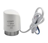 HEIBTENY Servomoteur thermique électrique pour radiateur de chauffage au sol, AC230 V M30 x 1,5 mm, servomoteur PC, chauffage au sol, actionneur électroothermique (normalement fermé)