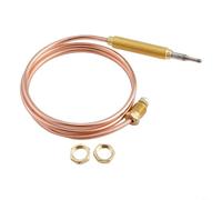 HEIBTENY Sonde thermocouple M8 600 mm-1500 mm filetage brûleur à gaz cheminée barbecue capteur de température pièce de rechange haute sensibilité connecteur métallique rapide (60 cm)