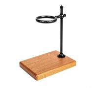 HEIBTENY Station à café en aluminium avec support de filtre rotatif et base en bois pour brassage à domicile compatible avec et pour Hario pour systèmes goutte à goutte V60 (T-Noir)