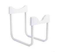 HEIBTENY Support de bouteille d'eau inversé avec bec verseur, pour eau en tonneau de 5,5 cm, porte-seau en fer robuste, distributeur peu encombrant pour cuisine, bureau, noir (blanc)