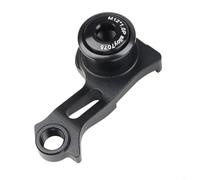 HEIBTENY Support de dérailleur arrière de vélo pour UDH M12xP10/15/175 CNC en alliage d'aluminium 49 mm Espacement des trous compatible avec Trek pour cadres SRAM Noir (pour M12 x P1.0)