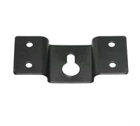 HEIBTENY Support de montage mural pour haut-parleur, crochet arrière robuste pour systèmes sonores surround audio, plaque de suspension sécurisée pour peintures, photos, cristaux, horloges - Noir