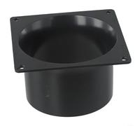 HEIBTENY Support de montage pour phare avant de vélo, réglable de 22 à 32 mm, installation sans outil pour Cateye, lampe de vélo ABS, noir (100 mm)