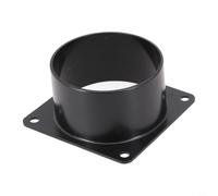 HEIBTENY Support de montage pour phare avant de vélo, réglable de 22 à 32 mm, installation sans outil pour Cateye, fixation de lampe de vélo ABS, noir (75 mm)