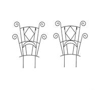 HEIBTENY Support de plantes d'intérieur et d'extérieur en métal pour plantes grimpantes - Cadre de support pour plantes grimpantes - Support empilable pour plantes grimpantes - Gain de place - 39 x 24