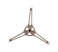HEIBTENY Support de plateau tournant pour micro-ondes avec triple bras en plastique pour coupleur à anneaux, compatible avec châssis plat de 245 cm, résistant à la chaleur