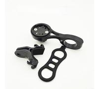 HEIBTENY Support d'ordinateur de vélo pour guidon de 222 mm en alliage d'aluminium avec support de lumière pour Garmin Wahoo, Bryton, CATEYE Secure Rubber Band (A)