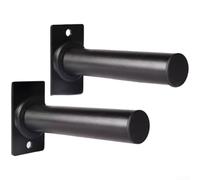 HEIBTENY Support mural en acier pour plaques d'haltères de 25 mm et 50 mm, support en acier robuste avec inclinaison vers le haut pour un rangement sûr, support de rangement peu encombrant (style A)