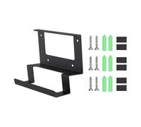 HEIBTENY Support mural en métal pour routeur, compatible avec Starlink pour Gen 3 et pour équipement V3 pour une fixation sécurisée, kit d'installation peu encombrant noir 18,1 x 9,7 cm