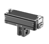 HEIBTENY Supports magnétiques en alliage d'aluminium, pour Insta360 Go Ultra avec trou de vis de 6,35 mm, support léger absorbant les chocs, pour le cyclisme, la randonnée, le tournage de voiture