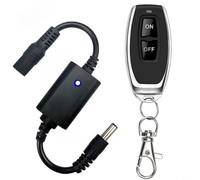 HEIBTENY Télécommande RF sans fil pour bandes LED CC 3 7 V à 12 V et lampes avec connecteur mâle/femelle 5 x 2 1 mm et apprentissage à distance multiple (B)