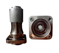 HEIBTENY Tête de crochetage électrique en métal pour perceuse en métal pour démolition ou rupture de béton, accessoire outil électrique argenté compatible avec pic électrique