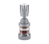 HEIBTENY Tête de filtre à eau de robinet de cuisine avec purification à 9 couches, buse de pulvérisation rotative à 360° pour enlever la rouille, pression Turbo Boost, compatible avec la plupart des