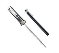 HEIBTENY Thermomètre alimentaire numérique avec sonde en acier inoxydable pour la cuisson de barbecue, steak, huile et eau -50 à 300 °C Argenté