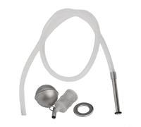 HEIBTENY Tube de trempage liquide pour fût de bière avec système de filtre à boule flottante en acier inoxydable 304 et tuyau en silicone de 78,7 cm pour brassage maison et infusion à froid