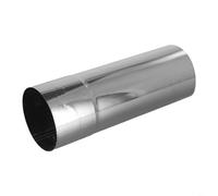 HEIBTENY Tuyau de poêle Ø 70-100 mm en acier inoxydable, tuyau de chauffage, tuyau de fumée, 200/300/500 mm, conduit de cheminée, tuyau d'échappement pour combustibles solides comme le bois, tôle