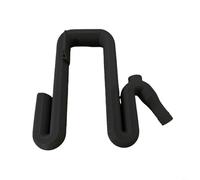 HEIBTENY Tuyau de trop-plein flexible en PVC pour collecte d'eau - Résistant aux intempéries - Kit de vidange de seau en ABS avec support de jante non endommageant - Installation facile - Noir