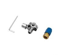 HEIBTENY Valve de rénovation A/C et kit de robinet BPV31 pour robinet en laiton R12 R22 à R134A avec adaptateur SAE de 6,35 mm, outil de réparation HVAC pour tuyau OD de 0,95 cm, clé incluse