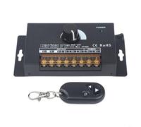 HEIBTENY Variateur d'intensité LED 90 A 12-24 V basse tension avec télécommande, bouton rotatif de réglage de luminosité pour bandes lumineuses douces et dures, régulateur de puissance à courant élevé