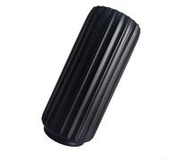 HEIBTENY Vase Imitation Rotin Texture Artisanale pour Fleurs | Style minimaliste, couleurs neutres , design épuré, s'adapte à intérieur moderne(Black medium)