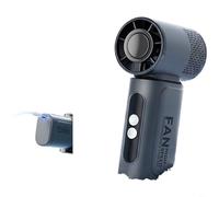 HEIBTENY Ventilateur de refroidissement à main, avec affichage numérique TEC Ice Compresse Turbo Refroidisseur d'air 3 vitesses réglable USB Rechargeable Portable pour mini ventilateur, pour voyage en