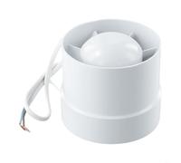 HEIBTENY Ventilateur extracteur en ligne avec boîtier ABS, protection thermique intégrée et moteur en cuivre, ventilation à faible bruit pour salle de bain ou cuisine, étanchéité IPX2, tailles 10,2 cm