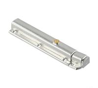 HEIBTENY Verrou de porte auto-élastique en acier inoxydable, verrou coulissant à dépliage automatique pour placard de maison, matériel 201 SS, argenté (1,9 cm) (15,2 cm)