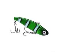 HEIBTENY VIB - Leurre de pêche vibrant 6 cm 11 g - Leurre long coulant avec bruit de hochet et hameçon triple 8# pour poissons d'eau douce et d'eau de mer (C)