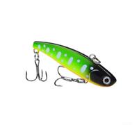 HEIBTENY VIB - Leurre de pêche vibrant 6 cm 11 g - Leurre long coulant avec bruit de hochet et hameçon triple 8# pour poissons d'eau douce et d'eau de mer (A)