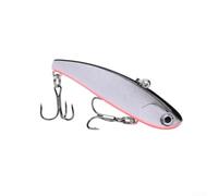 HEIBTENY VIB Leurre de pêche vibrant 6 cm 11 g Long lancer avec bruit de hochet et hameçon triple 8# pour poissons d'eau douce et d'eau de mer (D)