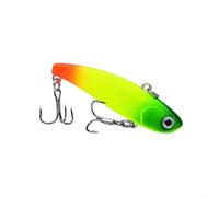 HEIBTENY VIB Leurre de pêche vibrant 6 cm 11 g Long lancer avec bruit de hochet et hameçon triple 8# pour poissons d'eau douce et d'eau de mer (F)