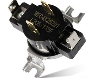 HEIBTENY WE04X25201 Thermostat d'entrée de sèche-linge pour interrupteur thermique 250 V 25 A Pièce de rechange, contrôle précis de sécurité pour AP6040078 PS11772030