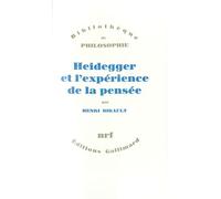 Heidegger et l'expérience de la pensée