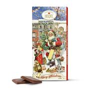 Heidel Chocolat de Noël 100 g - Chocolat au lait élégant en 3D avec motif nostalgie de Noël - Parfait petit article pour Noël - Idéal comme cadeau de remerciement ou chocolat