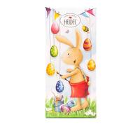 Heidel Pâques Nostalgie Choco Salutations 100 g, tableau de chocolat au lait de qualité supérieure avec emballage décoratif, idéal comme cadeau de Pâques